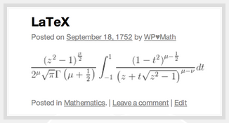 LaTex Makes Beautiful Math｜Jetpack for WordPress